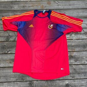 Vintage 2003 Adidas Spain National Team Soccer Jersey Large
